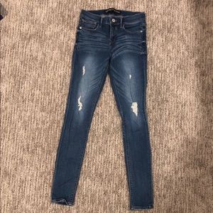 Express distressed skinny jeans size 2